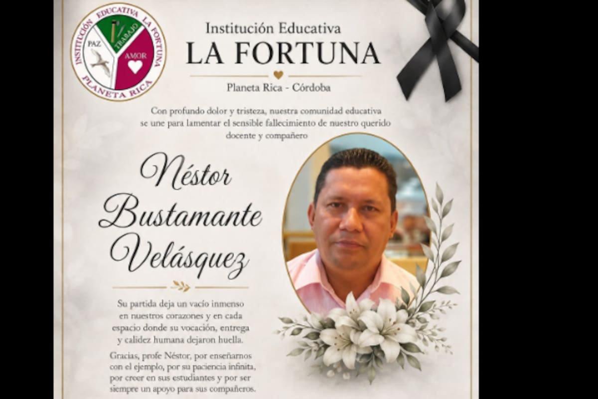 Dolor por la muerte del docente Néstor Bustamante: iba a clases y un furgón lo arrolló