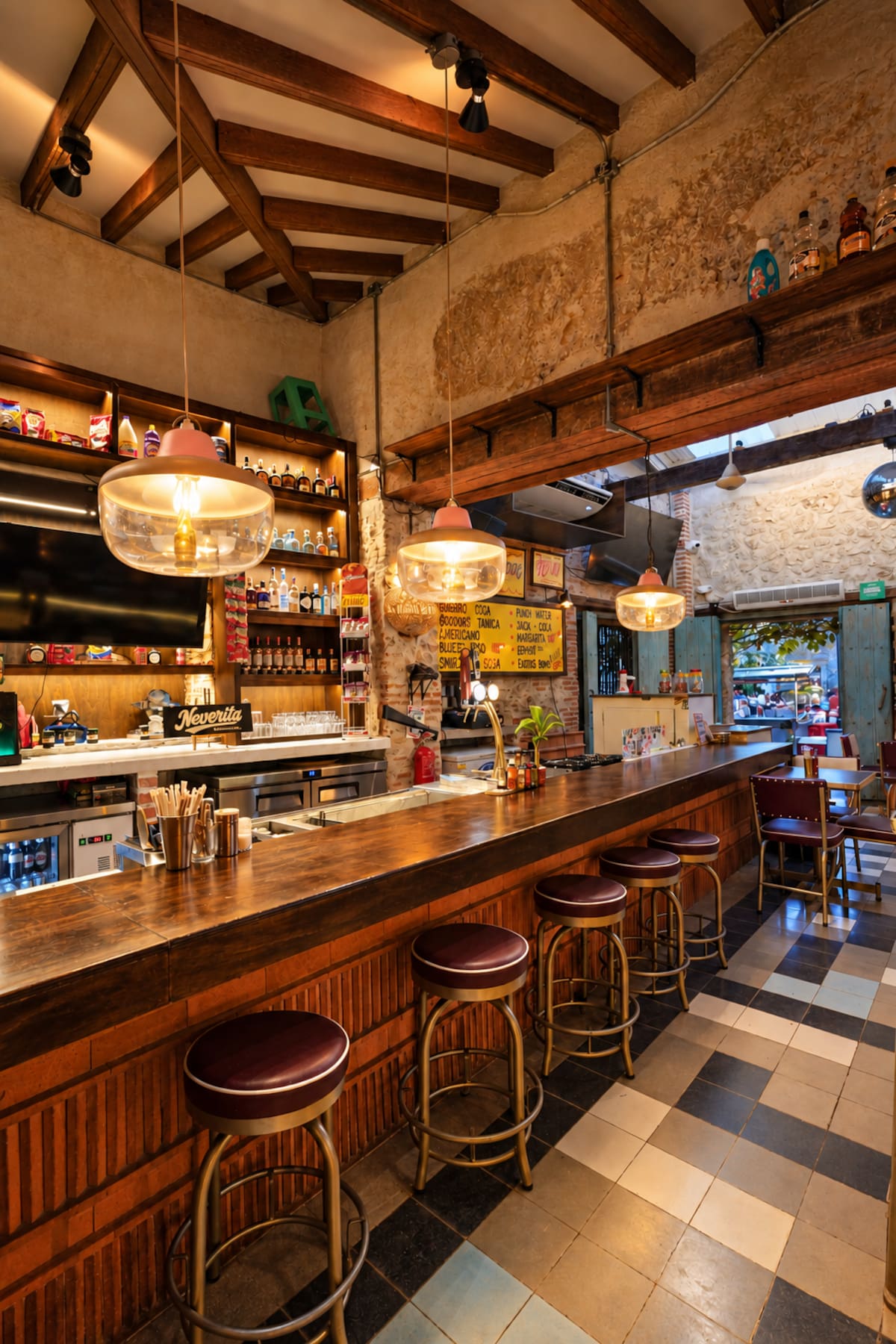 Neverita Punto Frío, el bar de moda en Cartagena de Indias.