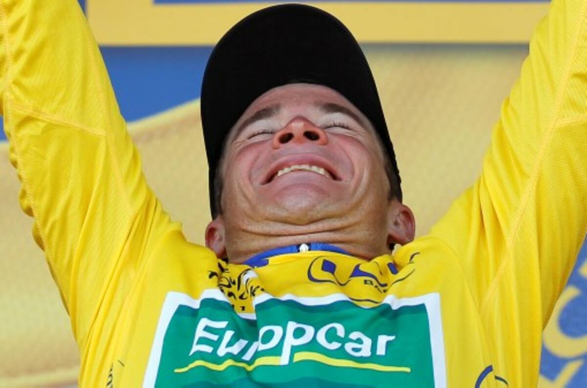 Thomas Voeckler, nuevo líder del Tour de Francia. AFP