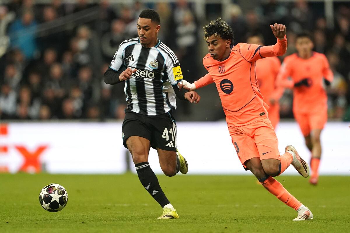 Newcastle United y Barcelona definirán uno de los cupos a los cuartos de final de la Champions League. //Foto, AP: Owen Humphreys/PA