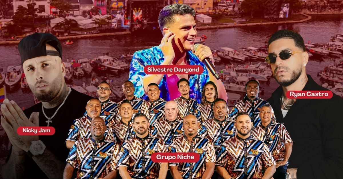 Nicky Jam, Ryan Castro, Grupo Niche y Silvestre Dangond son los artistas principales del Festival Náutico 2026. //Foto: El Universal.