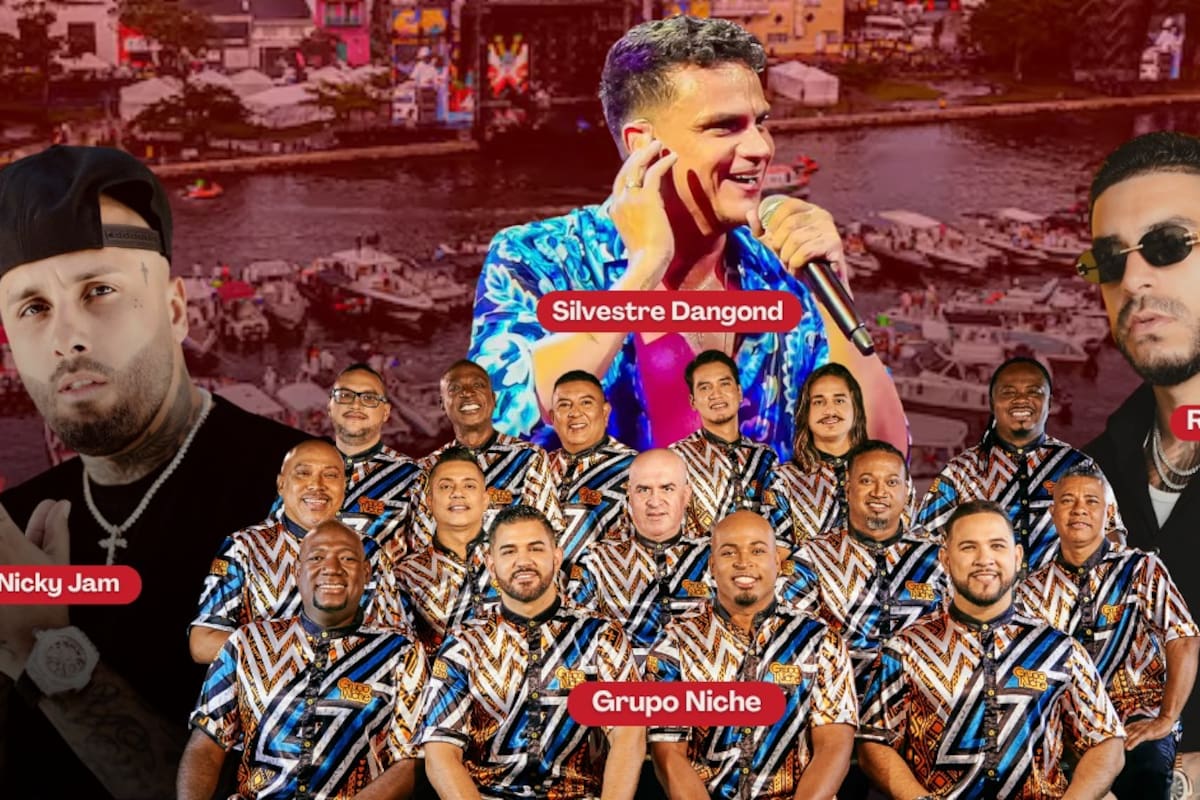 Nicky Jam, Ryan Castro, Grupo Niche y Silvestre se presentarán en el Festival Náutico 2026