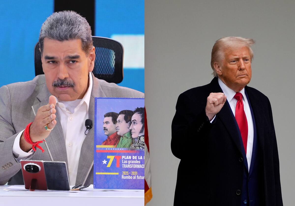 Los presidentes de Venezuela y Estados Unidos, Nicolás Maduro y Donald Trump. // Fotos: EFE.