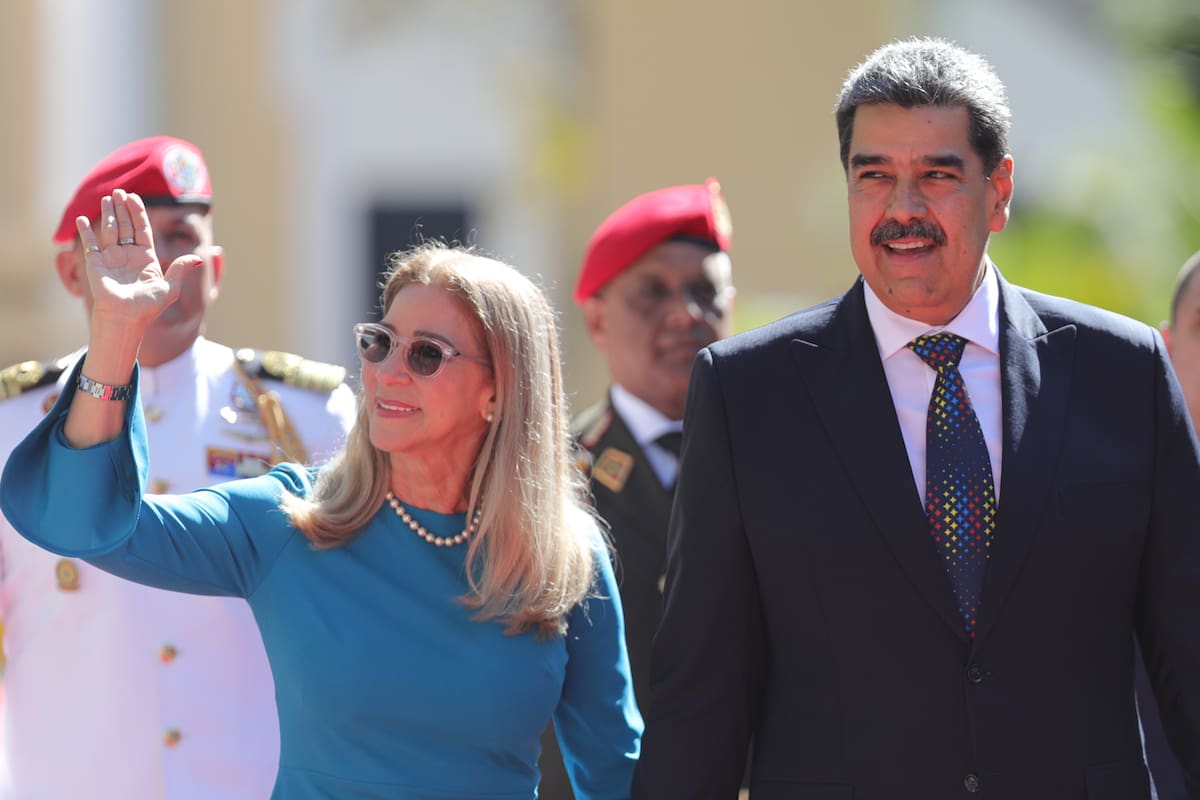Nicolás Maduro y Cilia Flores. // Foto: EFE
