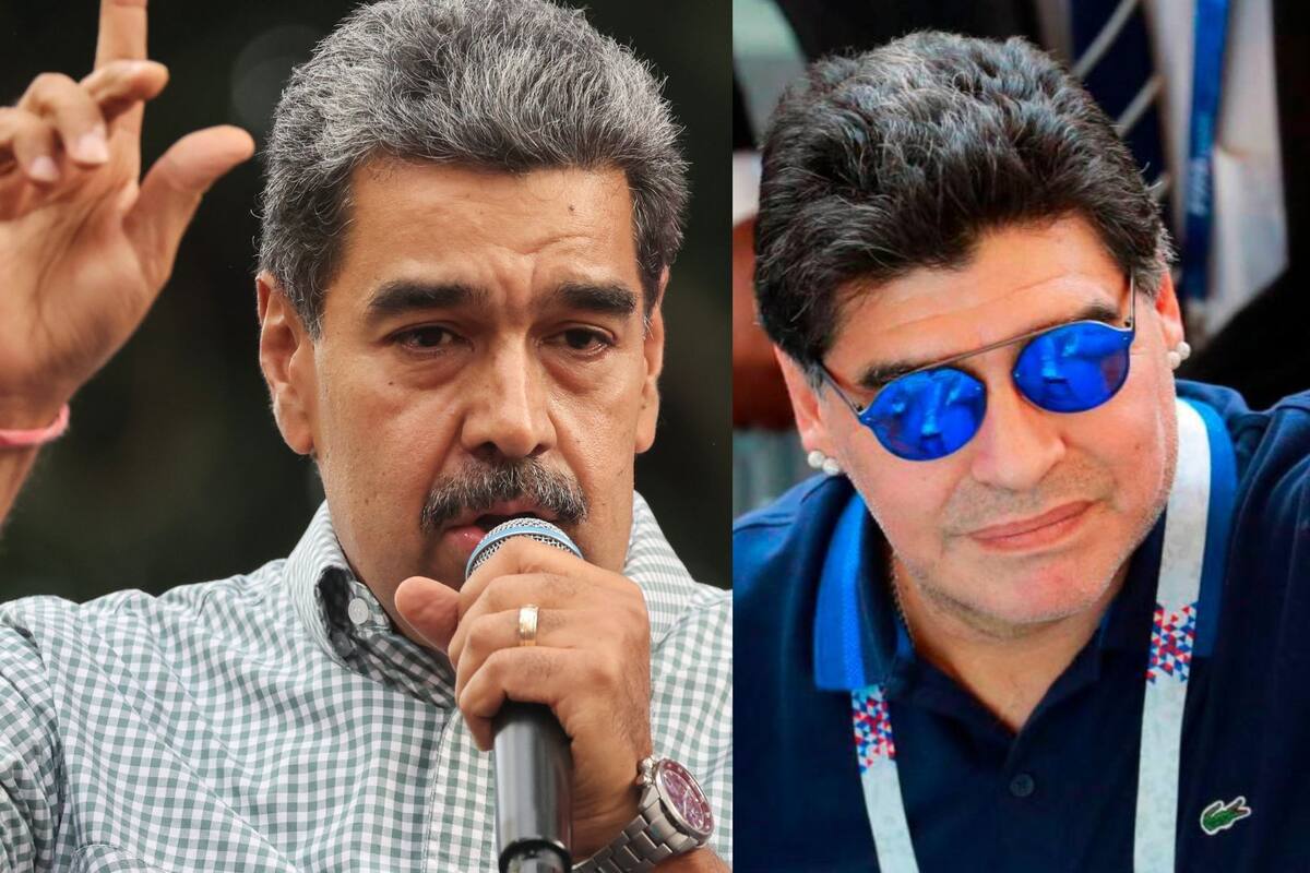 Maduro invocó el espíritu de Maradona para que “jale las patas” a Milei
