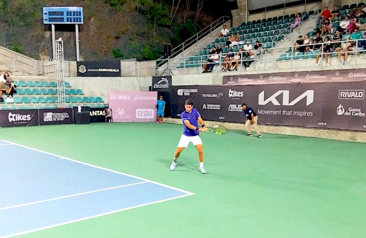 Nicolás Mejía derrotó a Adhithya Ganesan de Estados Unidos, en el último juego de la jornada.//Cortesía.
