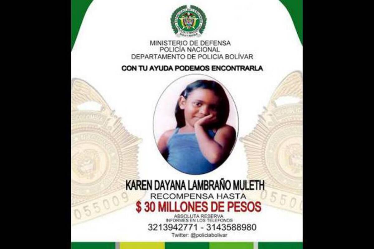 Cartagena. La preocupación por el paradero de la niña Karen Dayana Lambraño Muleth continúa en el hogar de esta pequeña que reside en Mompox junto a sus padres.