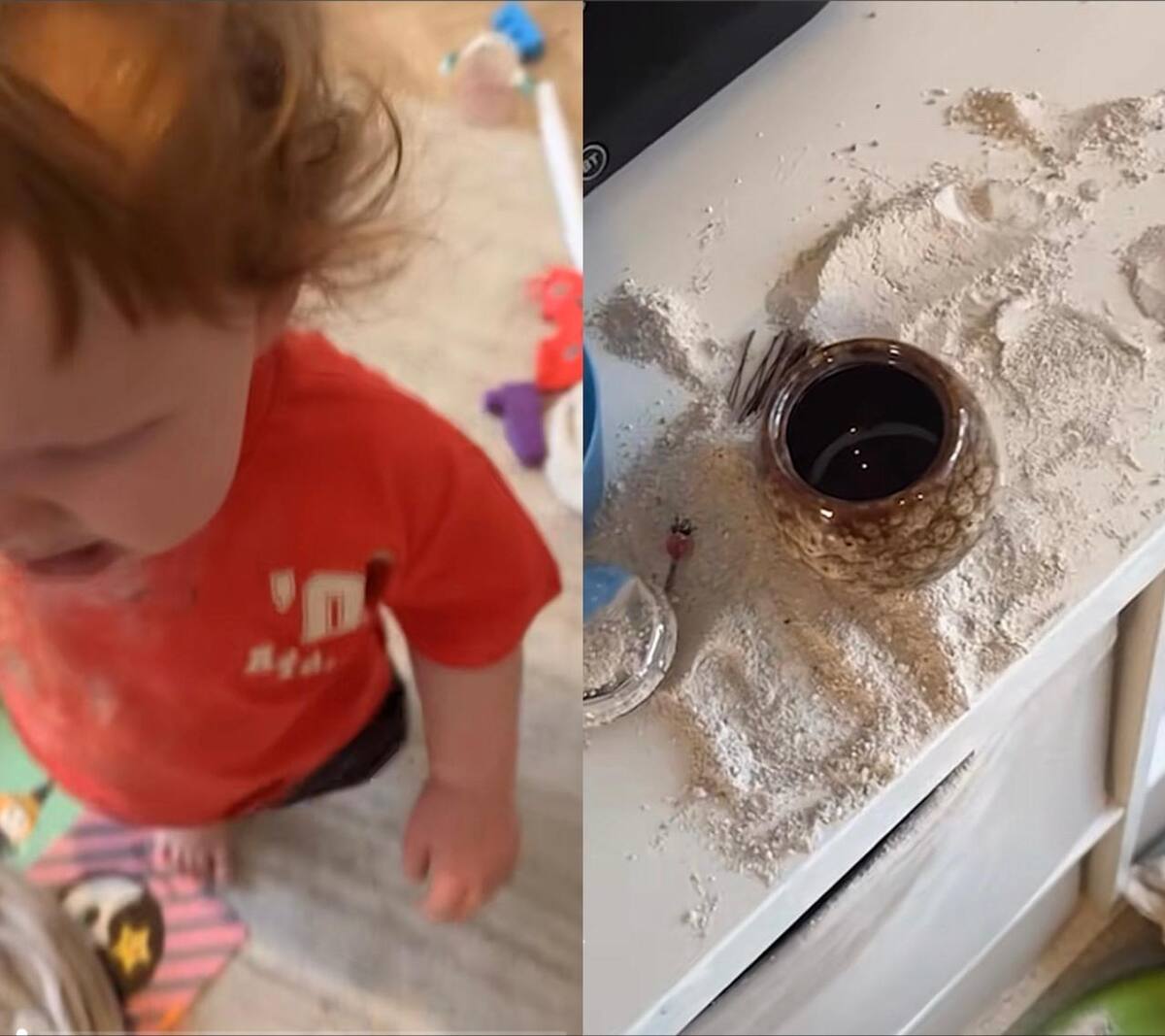 Niño se comió las cenizas de su abuelo Y se hizo viral. // Foto: captura de video