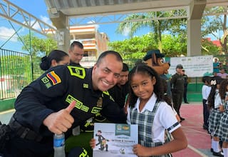 ‘No a las drogas’: la Policía graduó a 714 niños en prevención del consumo en Villanueva