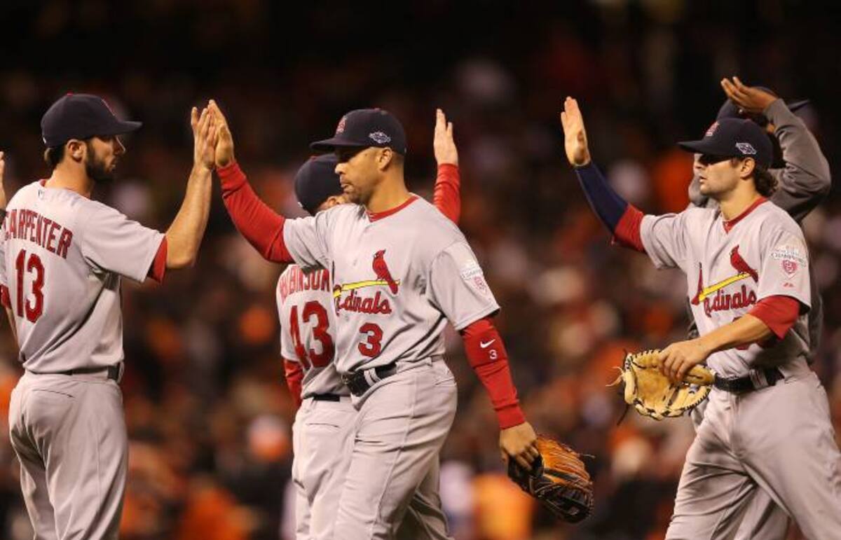 Los campeones defensores Cardenales de San Luis vencieron este domingo 6x4 a los Gigantes de San Francisco. AFP EZRA SHAW