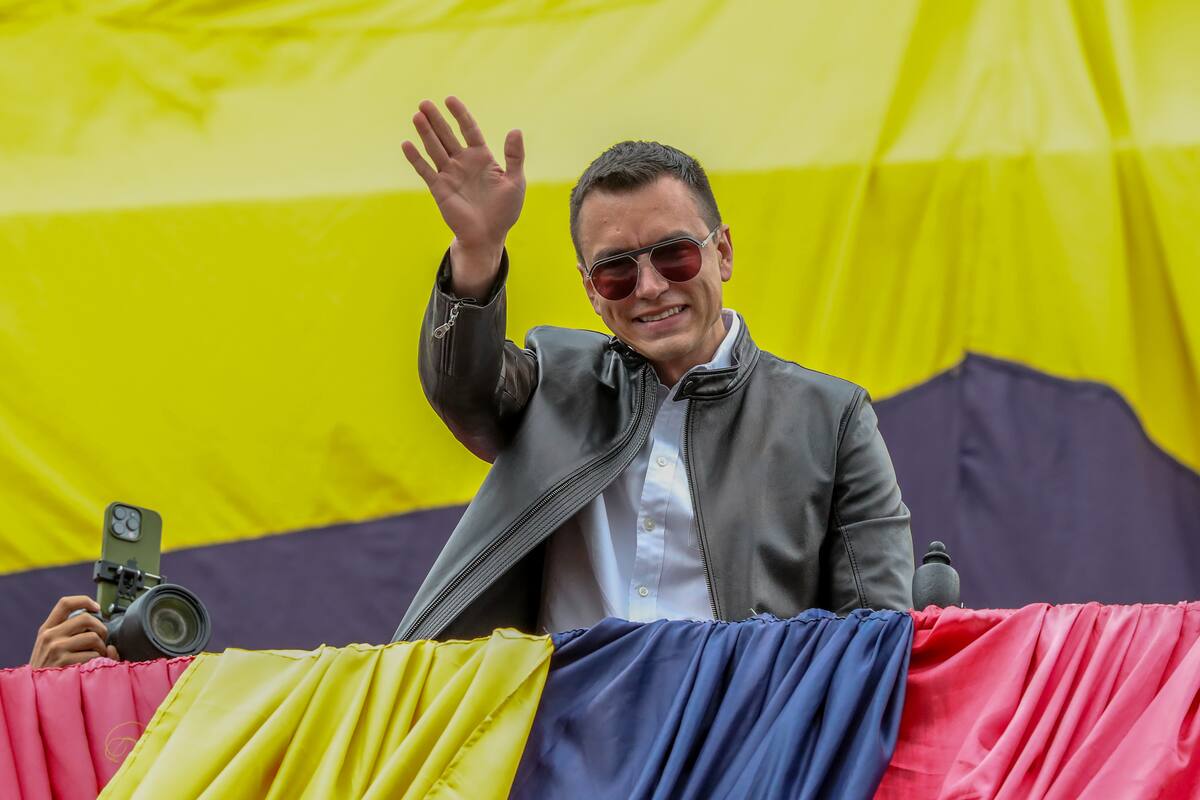 El presidente de Ecuador, Daniel Noboa. //EFE