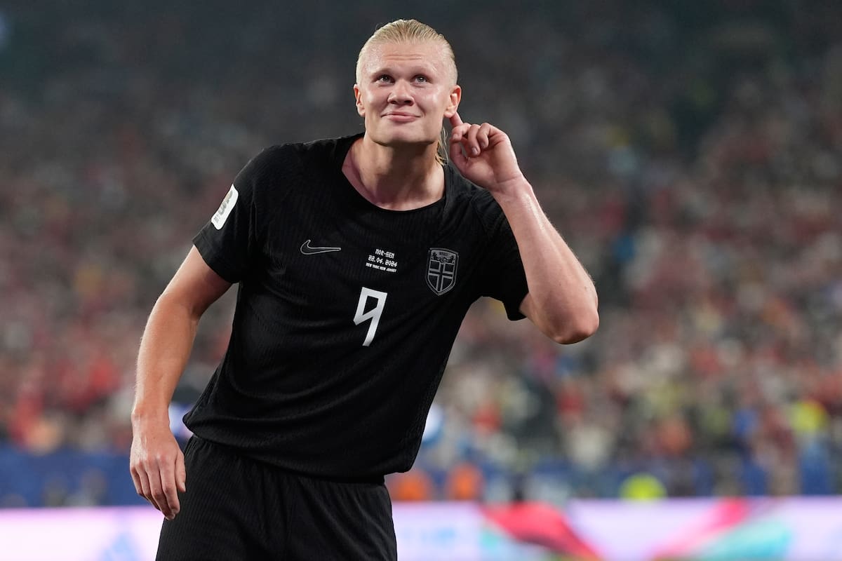 El noruego Erling Haaland (9) marcó dos goles de su seleccionado ante Senegal por el Grupo I del Mundial. //Foto, AP: Steve Luciano