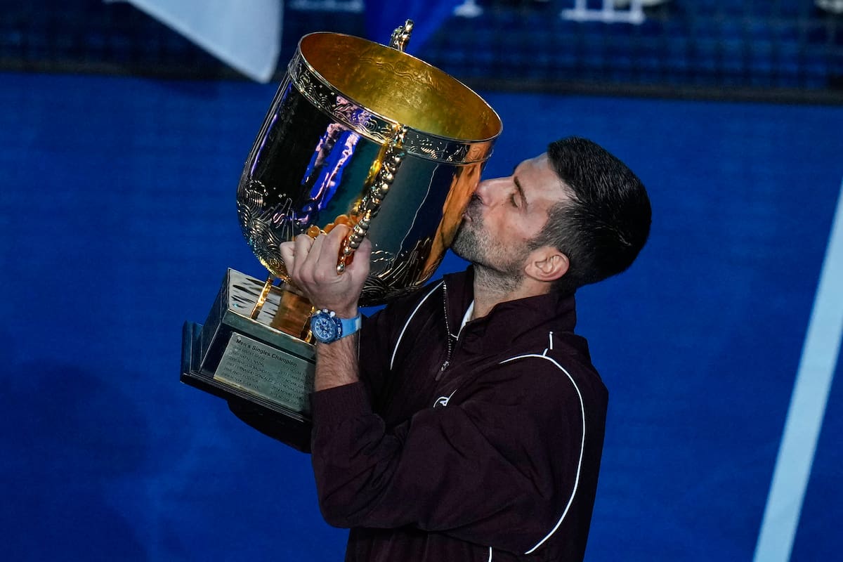 Novak Djokovic conquistó su primer título en el año: logró inmensa cifra de trofeos