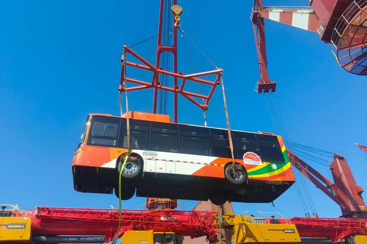 Confirman que ya viene en camino nueva flota de buses de Transcaribe