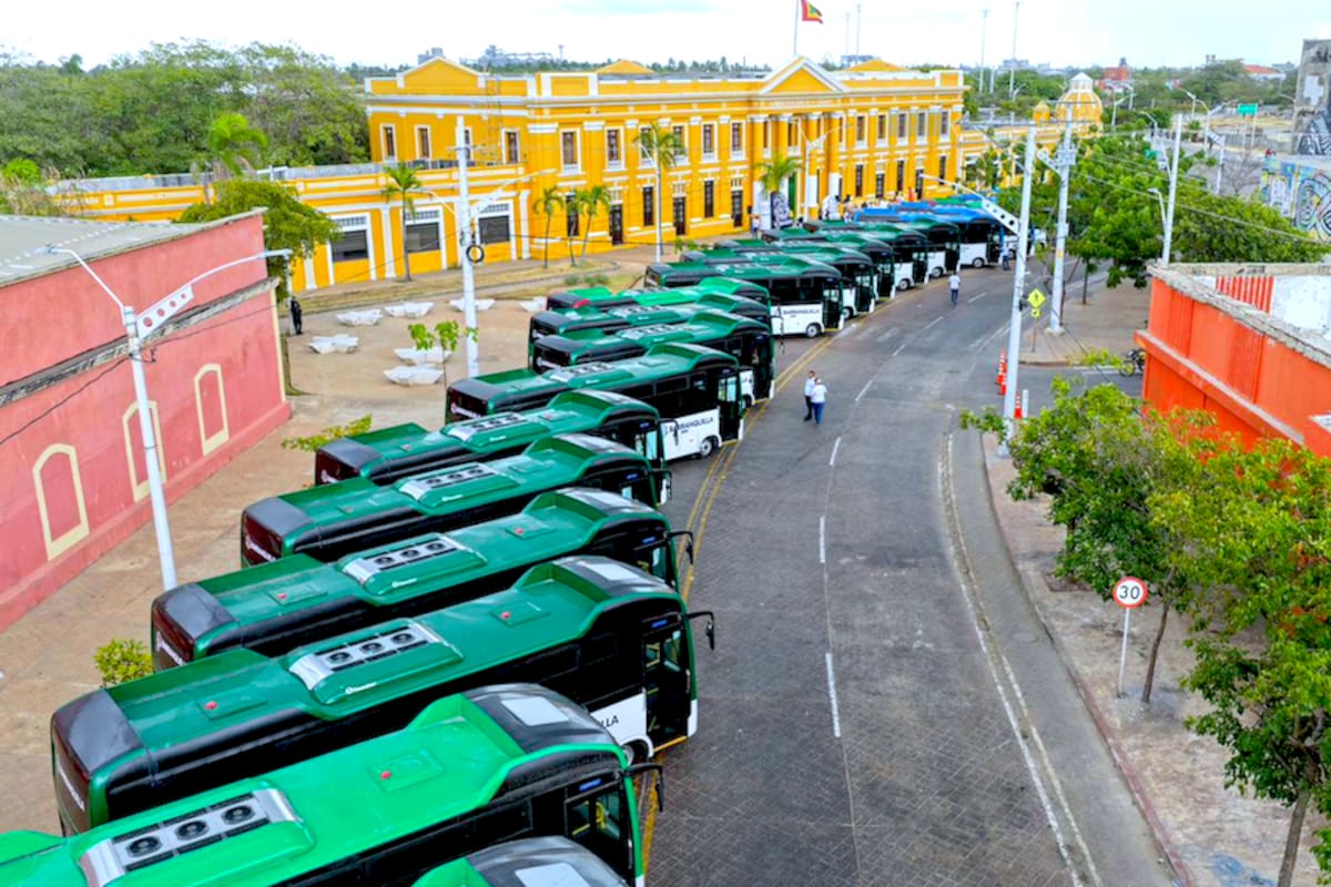Esta es la moderna tecnología de los nuevos buses urbanos en Barranquilla
