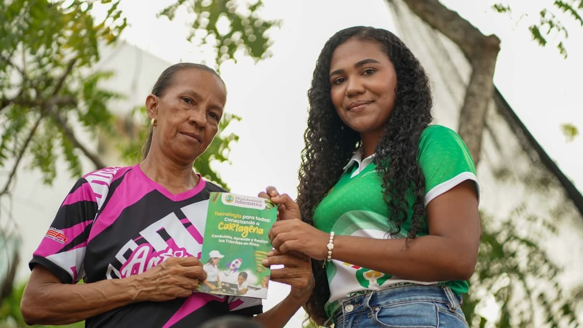 Nueva zona Wi-Fi llega a la urbanización Simón Bolívar de Cartagena. // Foto: cortesía - Alcaldía de Cartagena