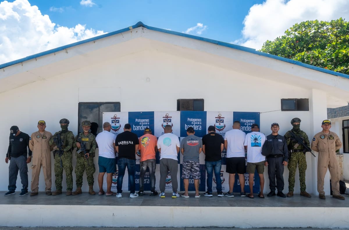 Los nueve capturados habrían mantenido negocios ilícitos con 'los Pachencas'. //Cortesía