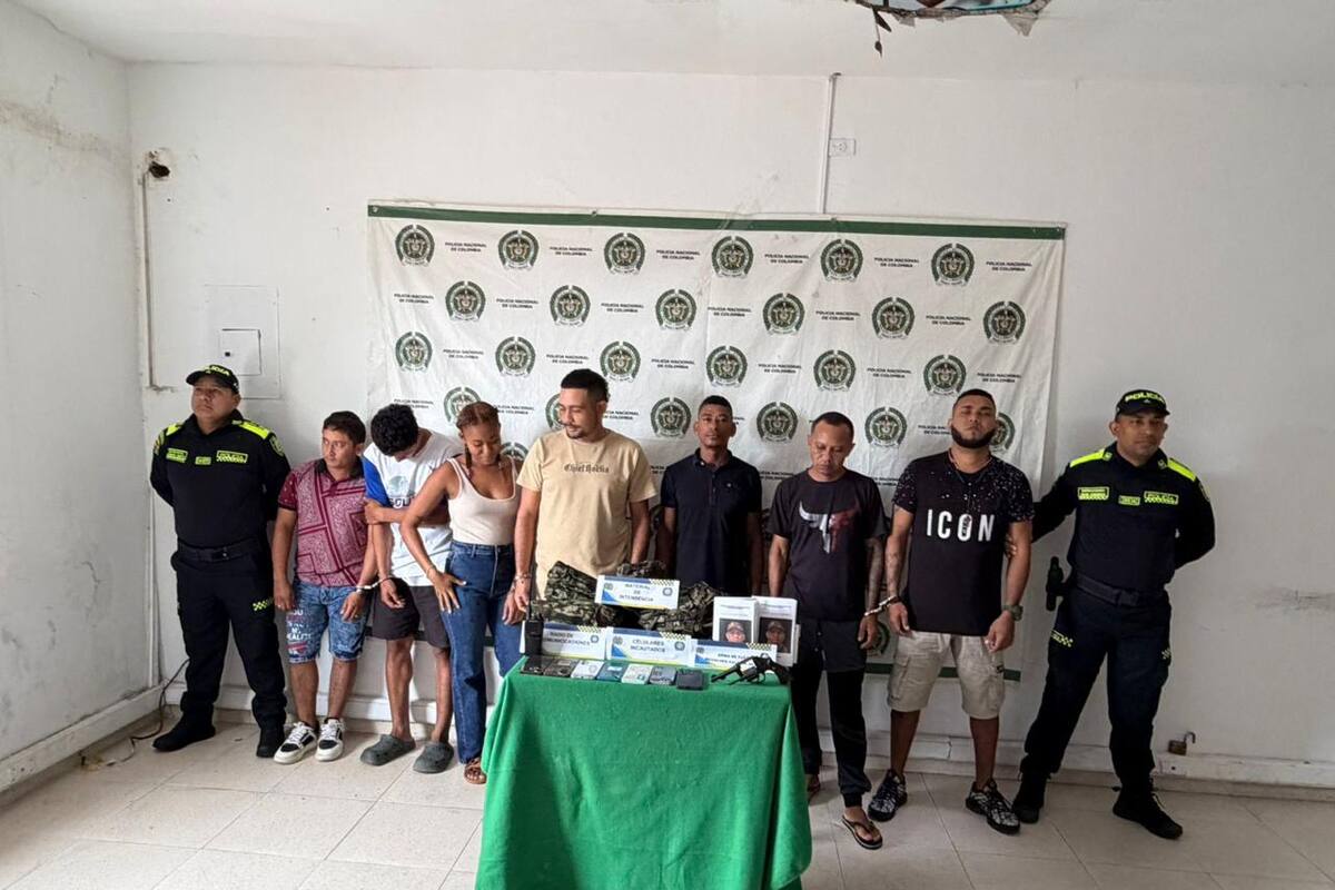 Así cayeron ocho presuntos miembros del Clan del Golfo en el norte de Bolívar