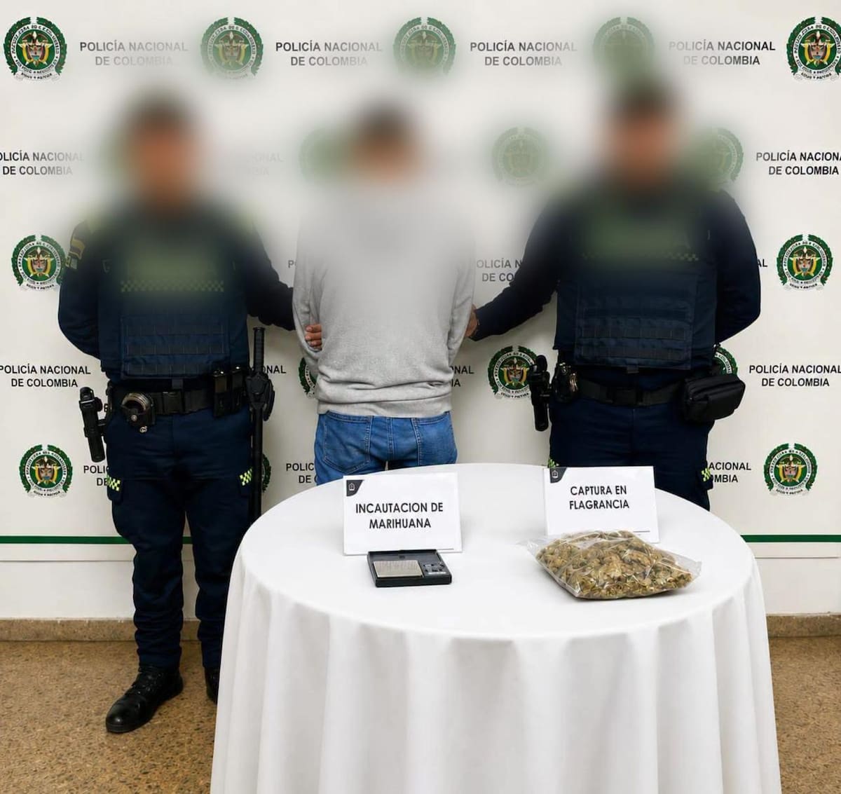 Nueve capturados en ofensiva contra el tráfico de drogas en cuatro municipios de Bolívar.