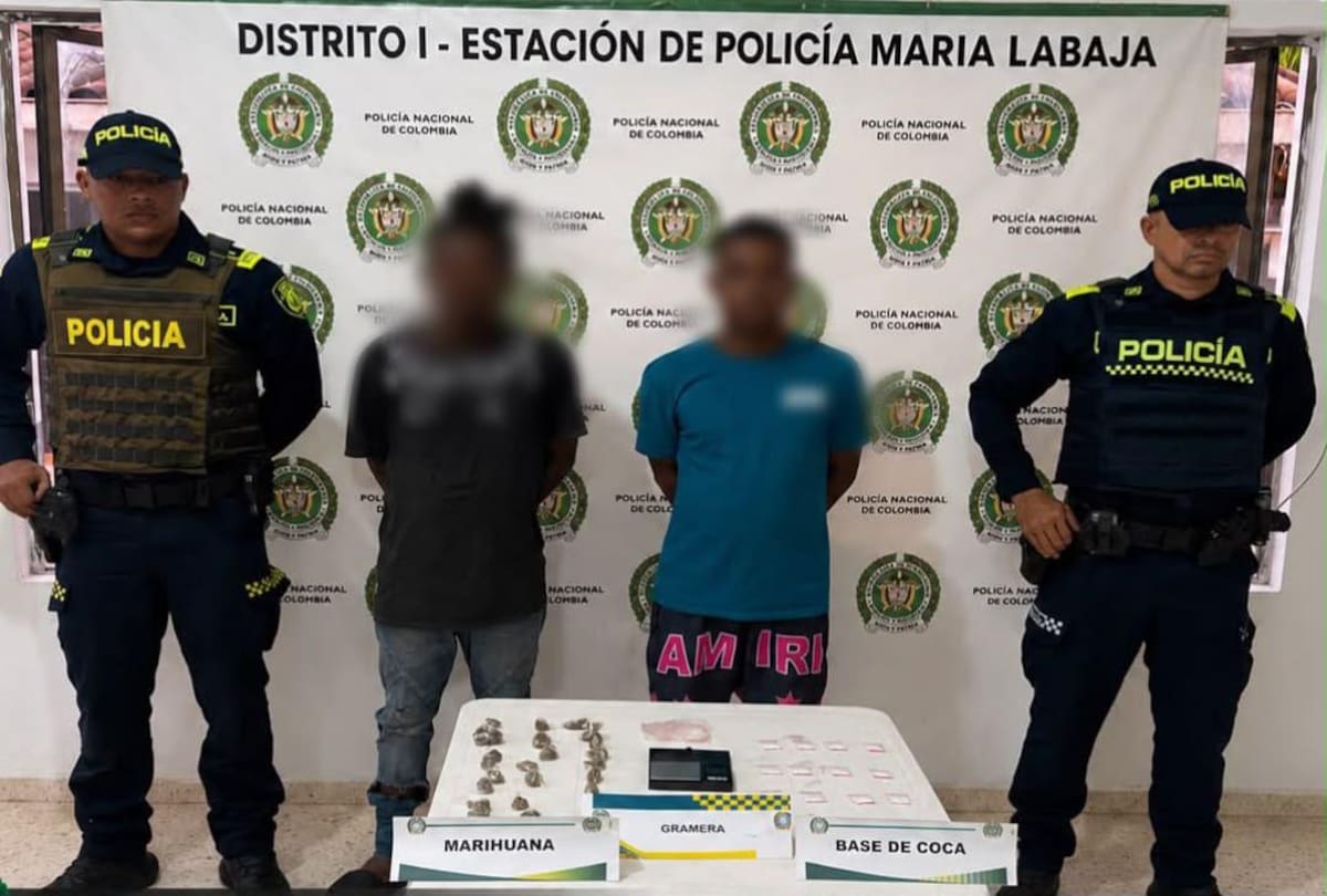 Nueve capturados en ofensiva contra el tráfico de drogas en cuatro municipios de Bolívar.