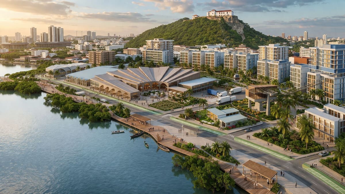 "Nuevo Bazurto" sería el nuevo sitio gastromonico de Cartagena. // Foto: Cortesía - Alcaldía de Cartagena.