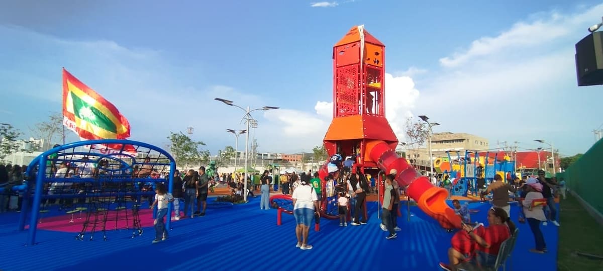 La Alcaldía de Cartagena inauguró el sector de Ligas Menores del Nuevo Chambacú. // Foto: Óscar Díaz.