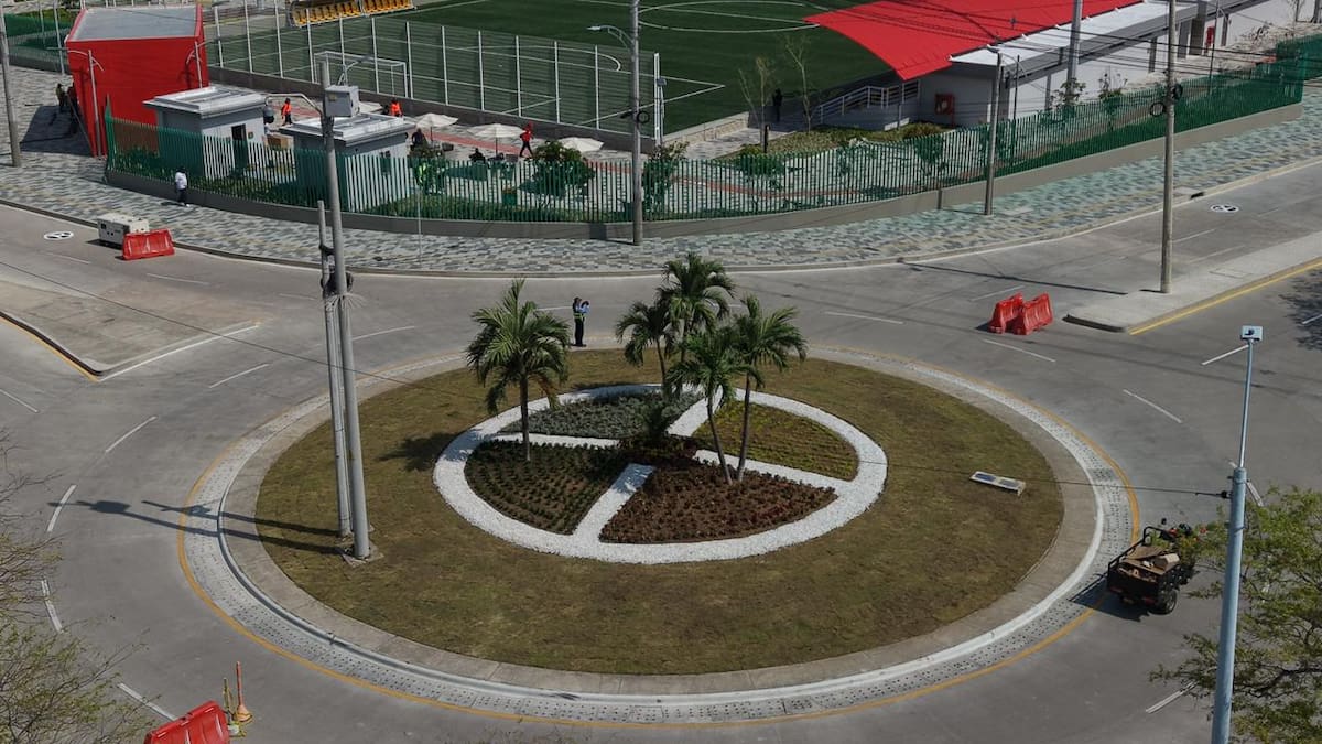 Así se ve ahora el sector de Ligas Menores del Nuevo Chambacú. // Foto: Cortesía - Alcaldía de Cartagena.