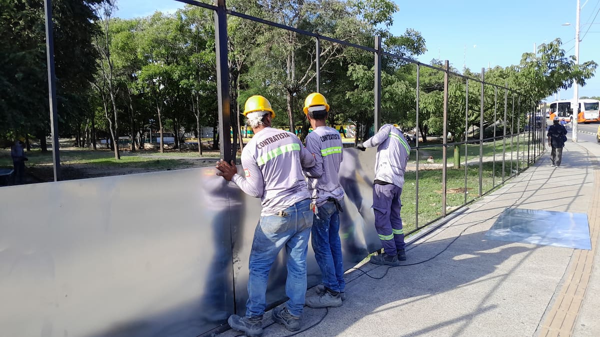 Avanzan obras en el Complejo Deportivo Nuevo Chambacú. // Foto: Julio Castaño.