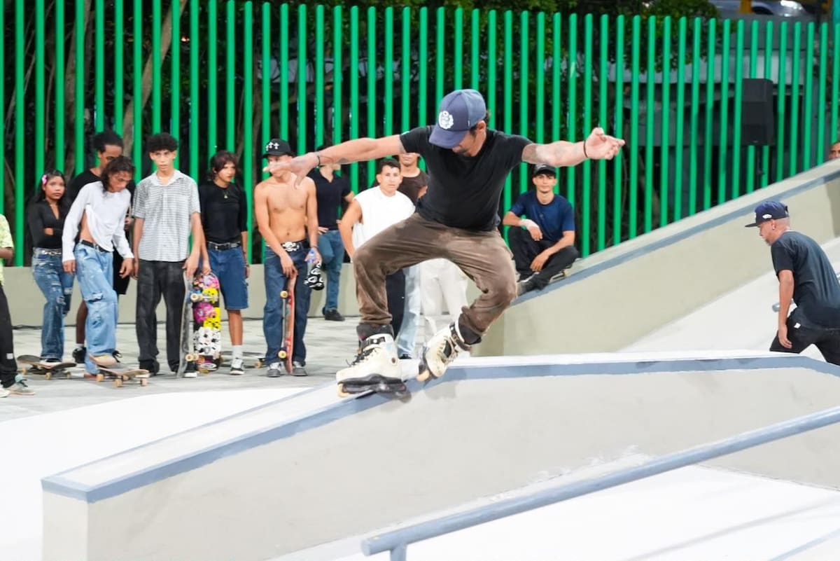 Así luce el renovado skatepark de Nuevo Chambacú // Cortesía: Alcaldía de Cartagena.