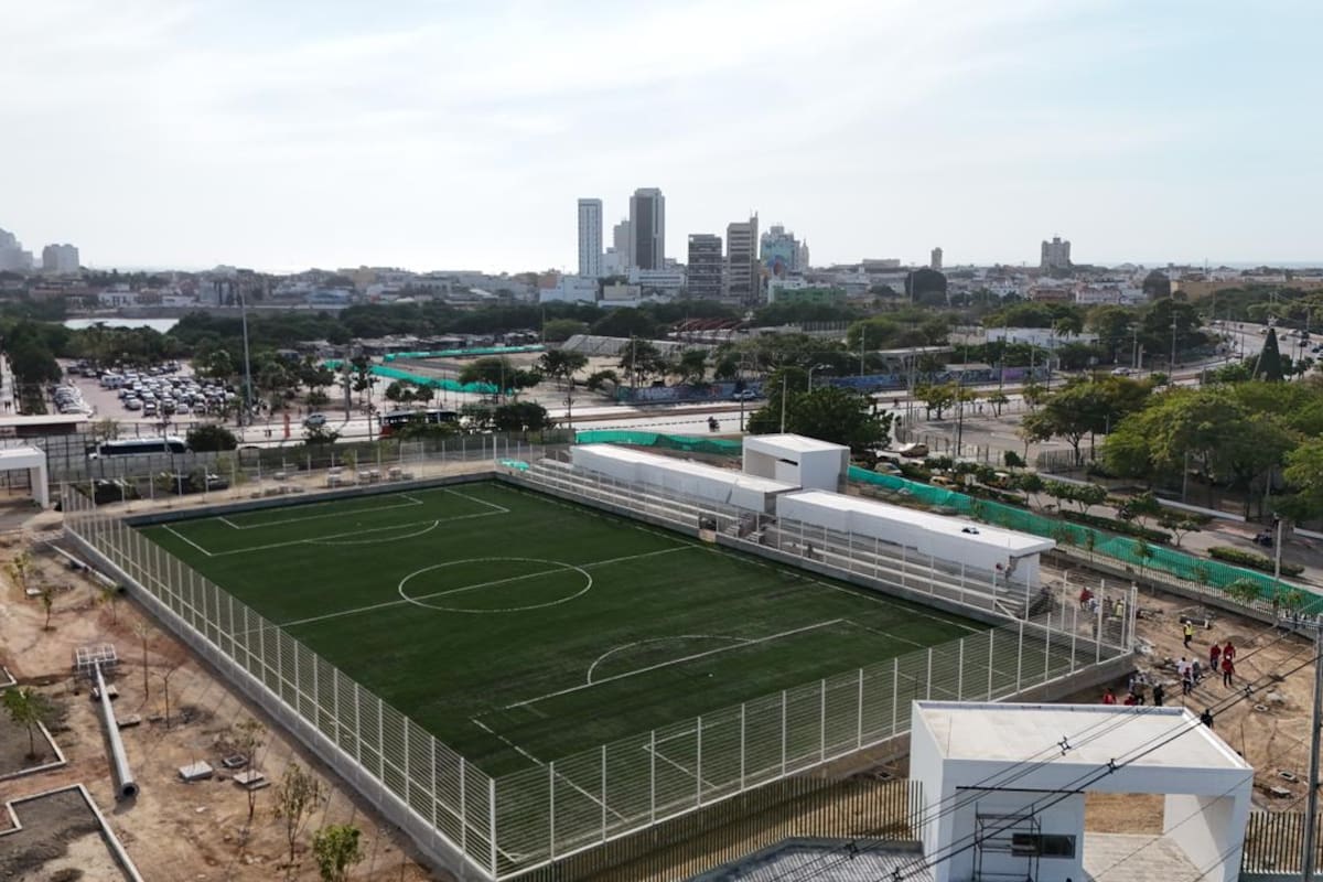 Así avanza el Complejo Deportivo Nuevo Chambacú: está en su recta final