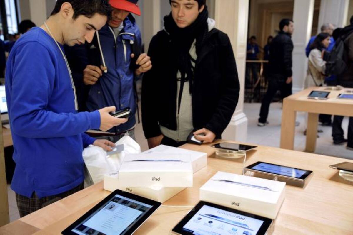 El lanzamiento del iPad en Asia y Europa no ha contado con la parafernalia de ocasiones anteriores. AFP