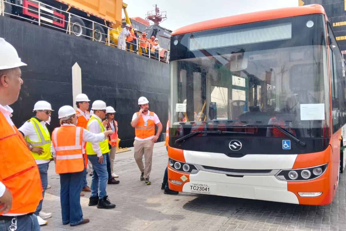 Esta es la fecha en que zarparán los nuevos buses de Transcaribe que faltan desde China