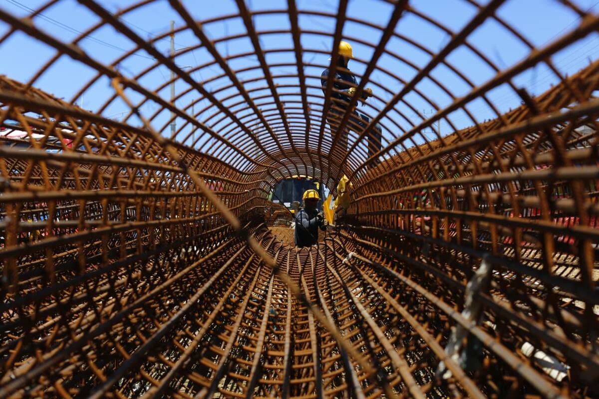 Obras del Intercambiador Vial de La Carolina. // Foto: Luis Herrán - El Universal