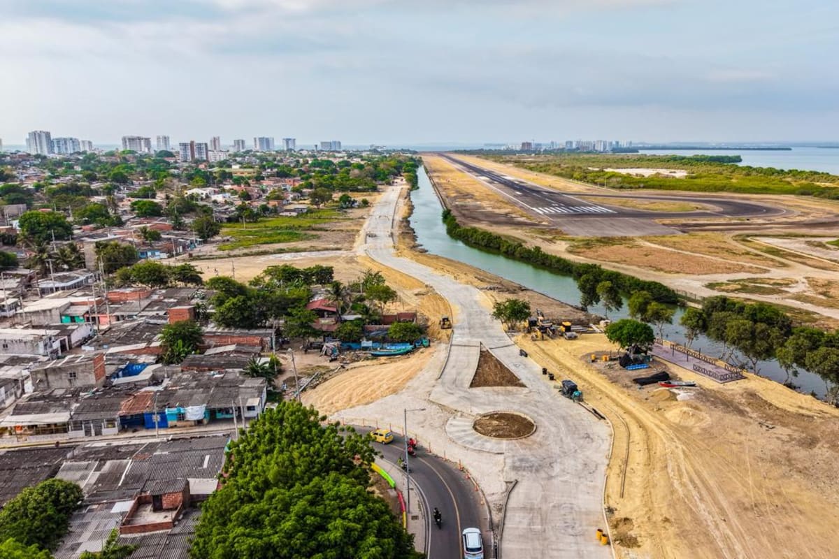 Así va ampliación de la vía Perimetral de Cartagena: tendrá muelle para visitantes
