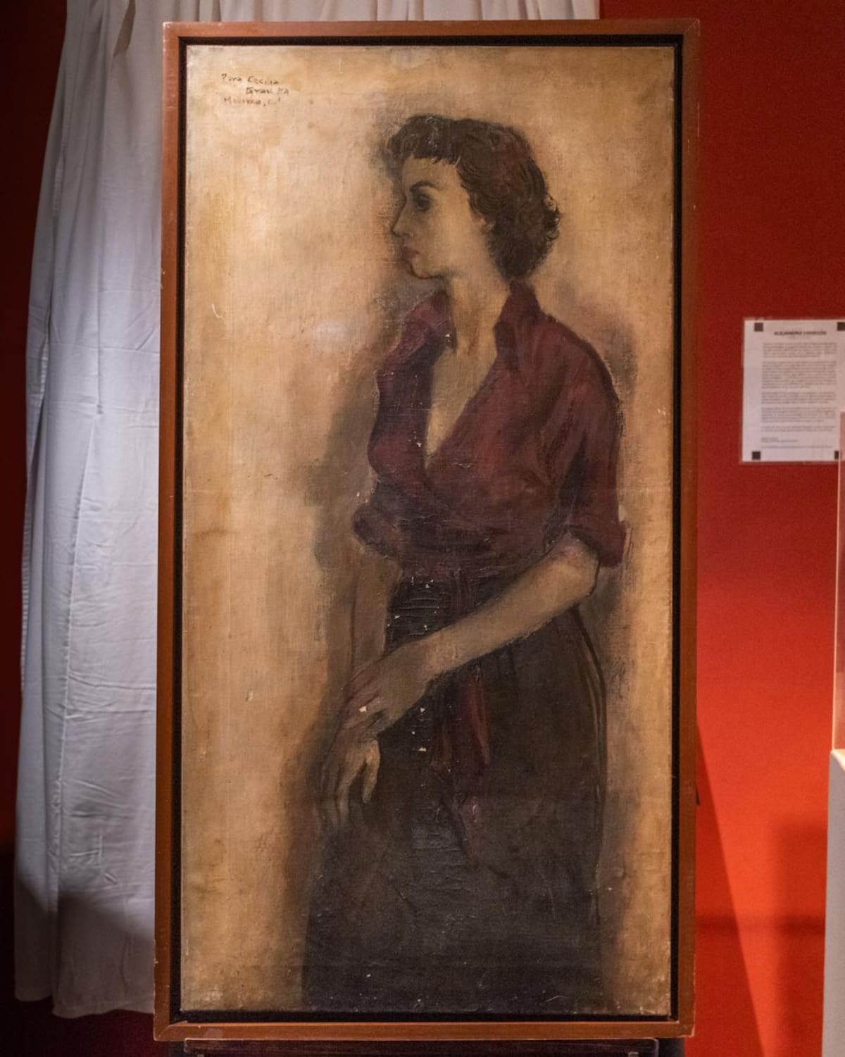 Cecilia Porras vista por Enrique Grau
Oleo sobre Lienzo 1.18 x 60 CMS. //Foto: Cortesía.