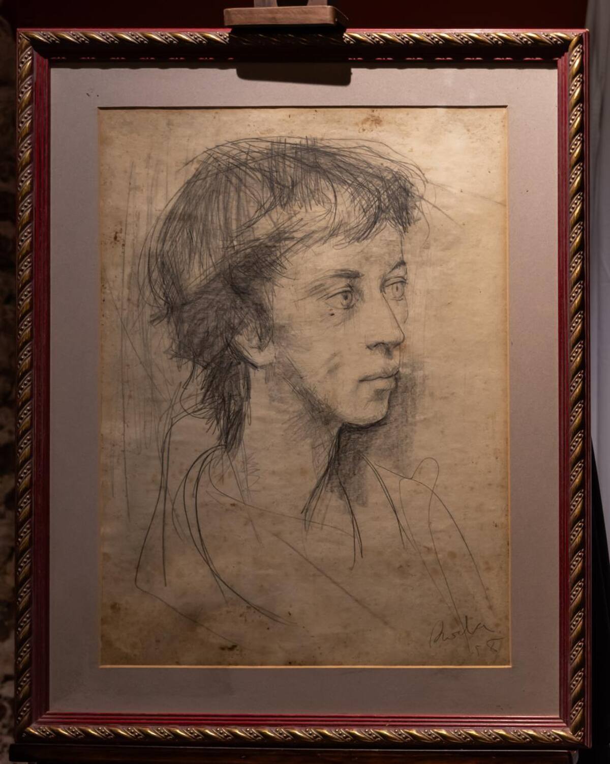 Cecilia Porras, dibujo por Antonio
Roda, 1958. Lápiz sobre papel. 44 x
58 cms. //Foto: Cortesía.