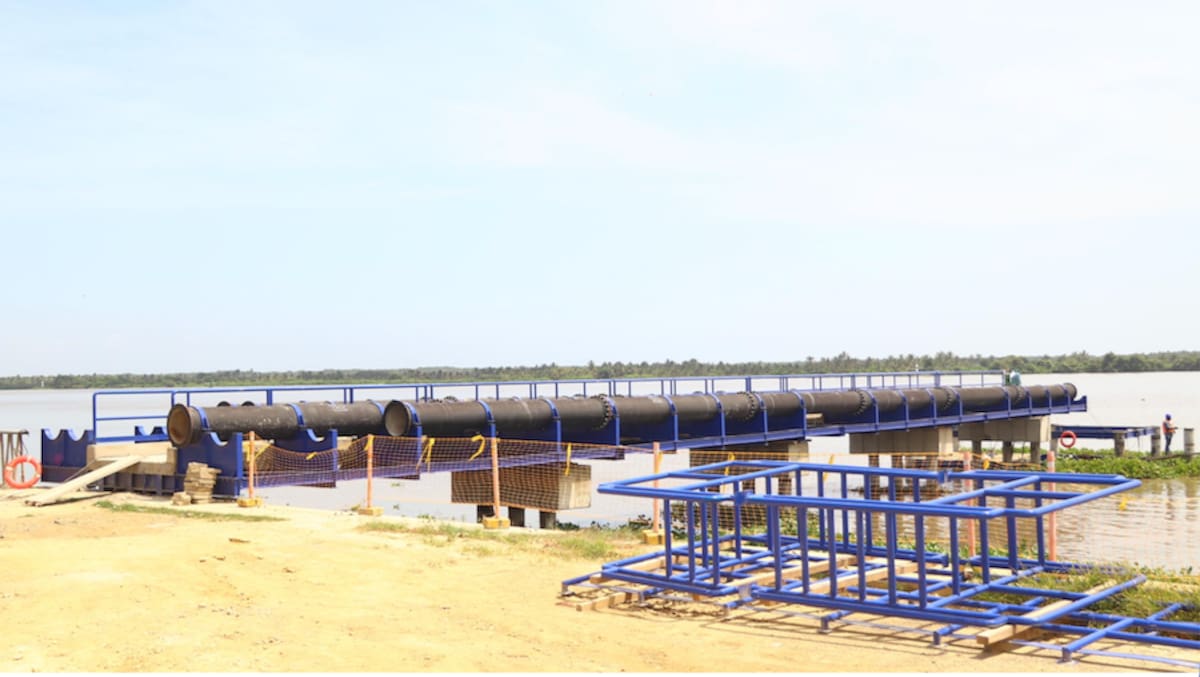 Según la Gobernación, a la fecha, 6.5 kilómetros de tuberías, entre el punto de captación y la PTAP, presentan elevados porcentajes de avance en instalación de redes de aducción y de conducción//Cortesía Gobernación del Atlántico.