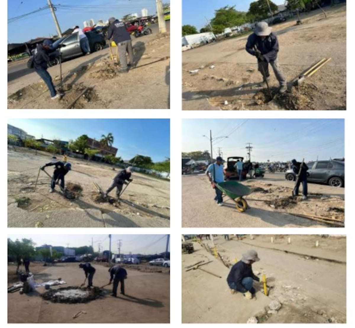 Obras del Distrito en el barrio Martínez Martelo y zonas aledañas. // Foto: cortesía - Alcaldía de Cartagena
