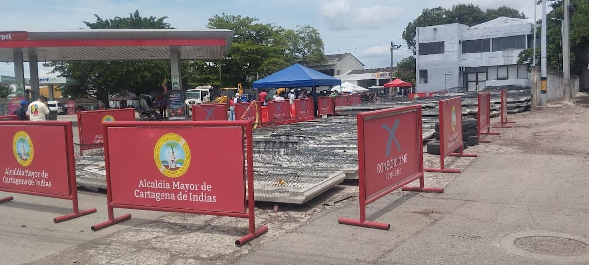 Obras del Intercambiador vial de Ternera. // Foto: Óscar Díaz Acosta