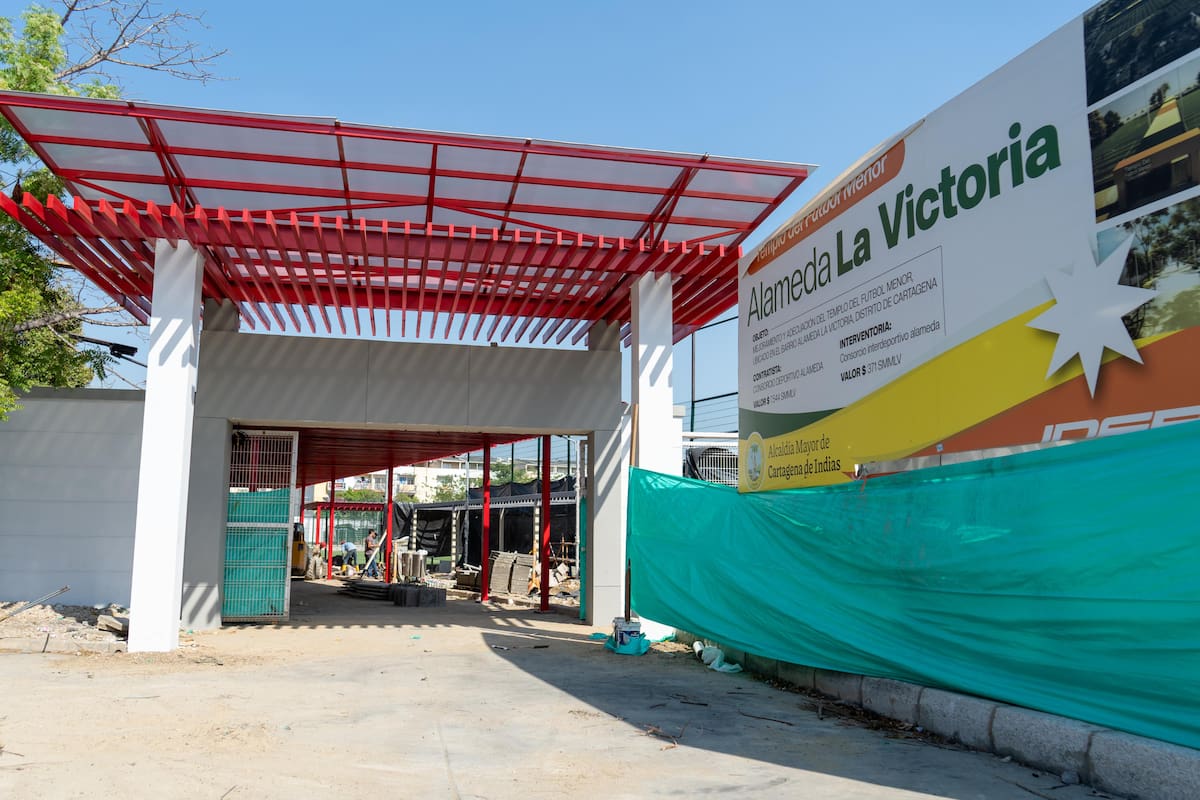 Obras en Alameda La Victoria. // Alcaldía de Cartagena