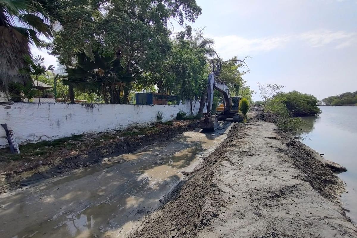 Avanzan obras de adecuación en El Laguito para prevenir las inundaciones