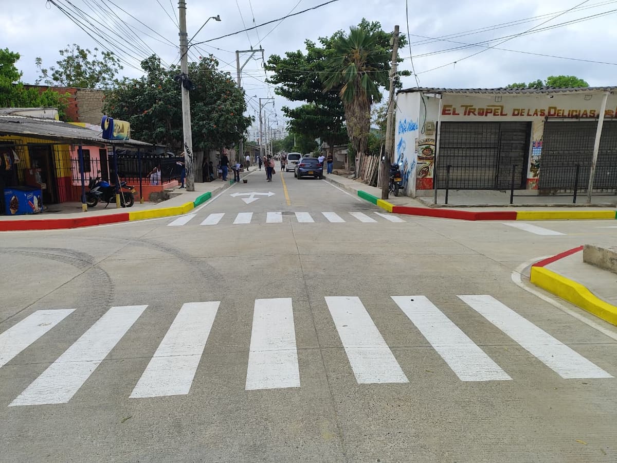 Obras en la Localidad 2 de Cartagena. // Foto: cortesía - Alcaldía de Cartagena