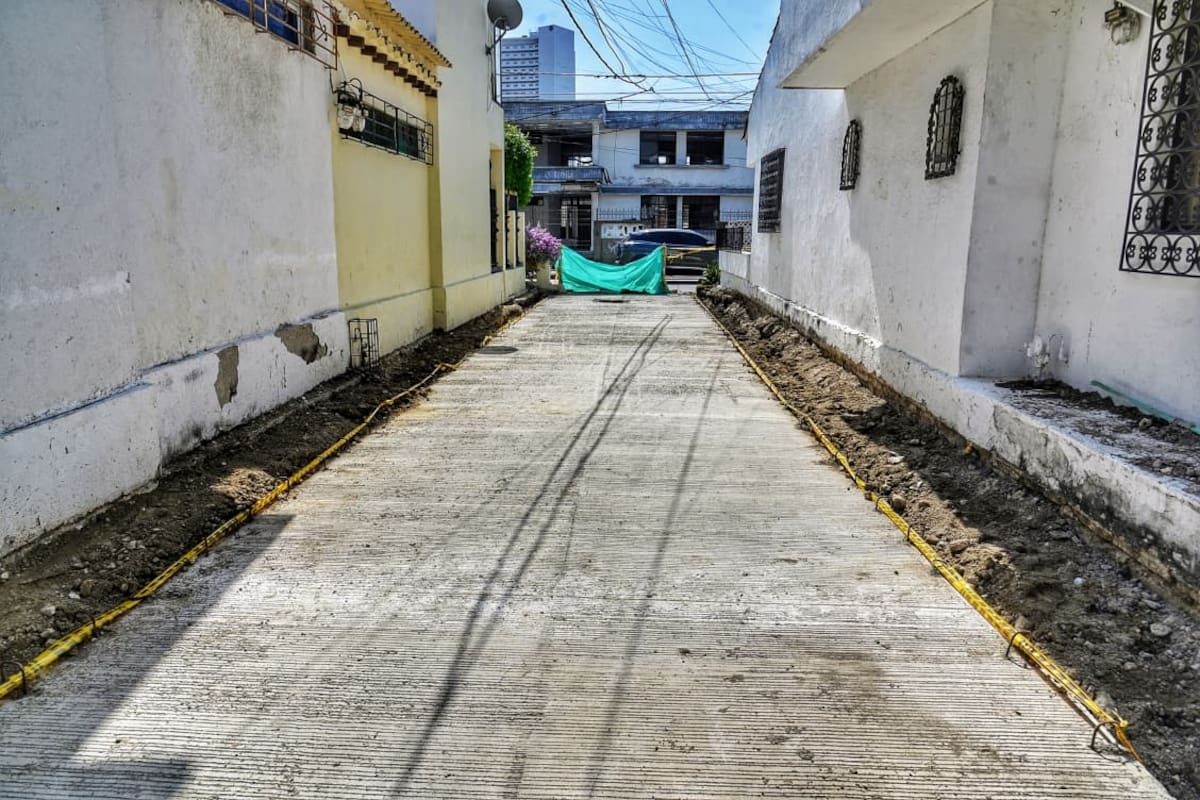 Obras en Manga. // Foto: cortesía - Alcaldía de Cartagena.