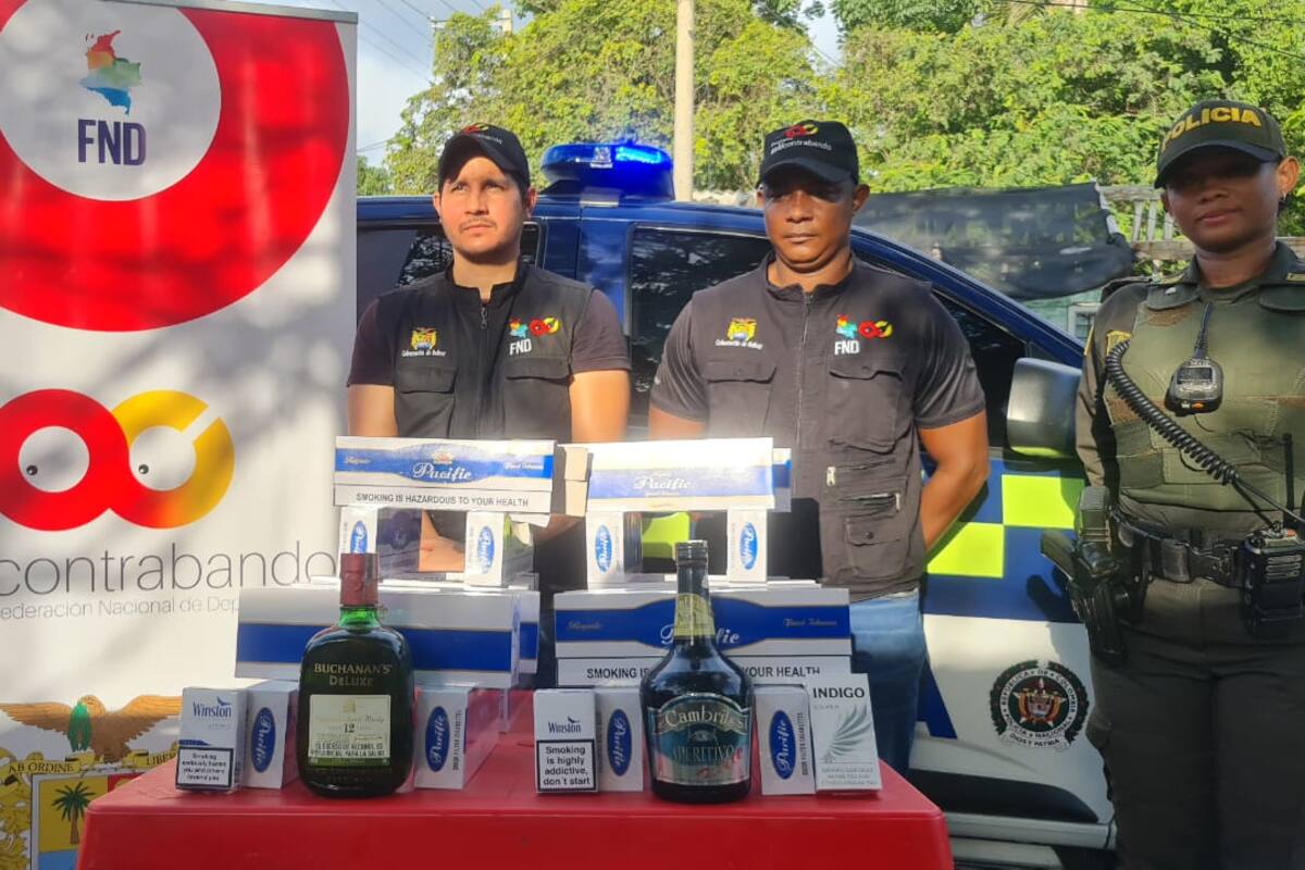 Pasacaballos: incautan 4.840 colillas de cigarrillo y licor adulterado