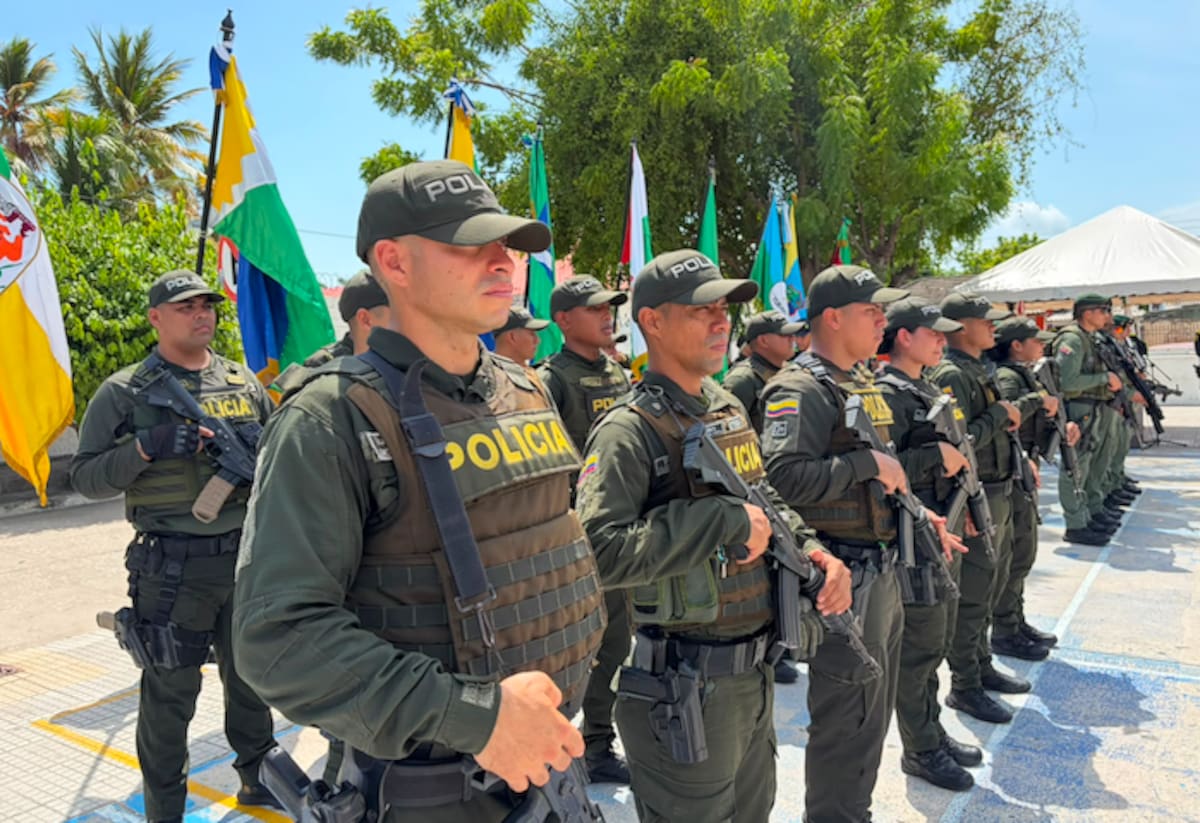 El dispositivo de seguridad del Departamento de Policía Atlántico estará desplegado en los 18 municipios de su jurisdicción.// Cortesía Policía Atlántico.