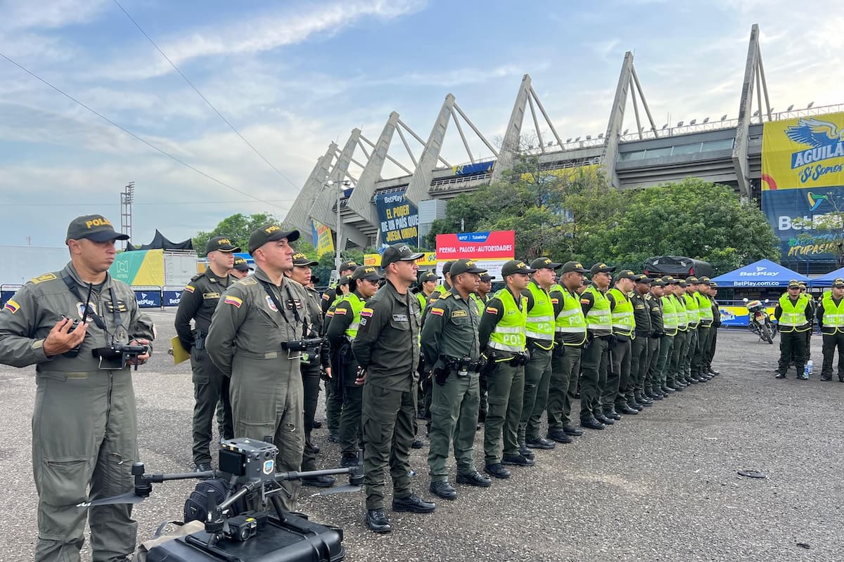 Estas medidas tendrá la Policía hoy para el partido Colombia-Chile