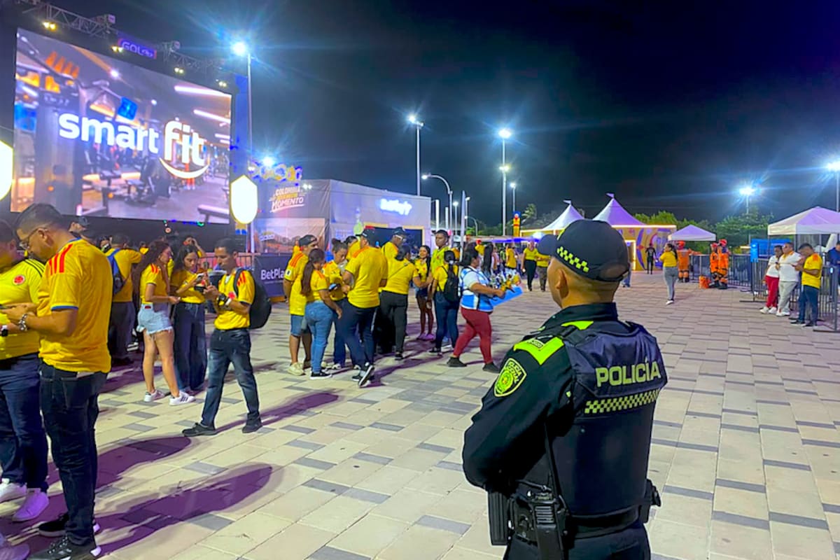 Listo el dispositivo para los sitios donde se verá el partido Colombia y Ghana