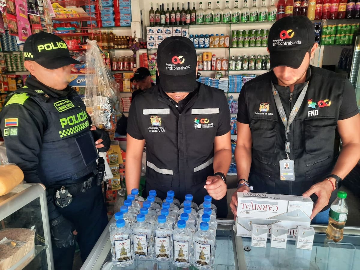 El Grupo Operativo Anticontrabando de la Dirección de Ingresos de la Gobernación de Bolívar, junto con la Policía Nacional, logró un golpe contra el contrabando en el municipio de Turbaco.