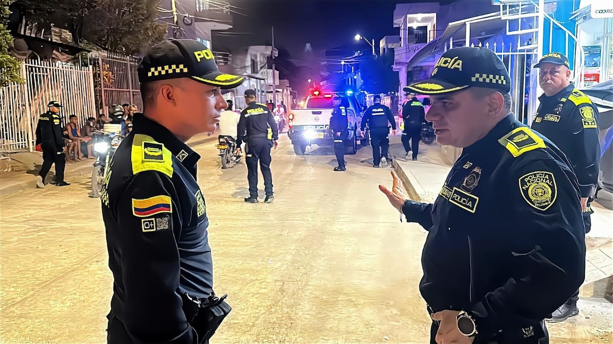 Controles y acciones en diferentes puntos del corregimiento de La Boquilla, hacen parte de la estrategia de seguridad. //FOTO: POLICÍA MECAR.