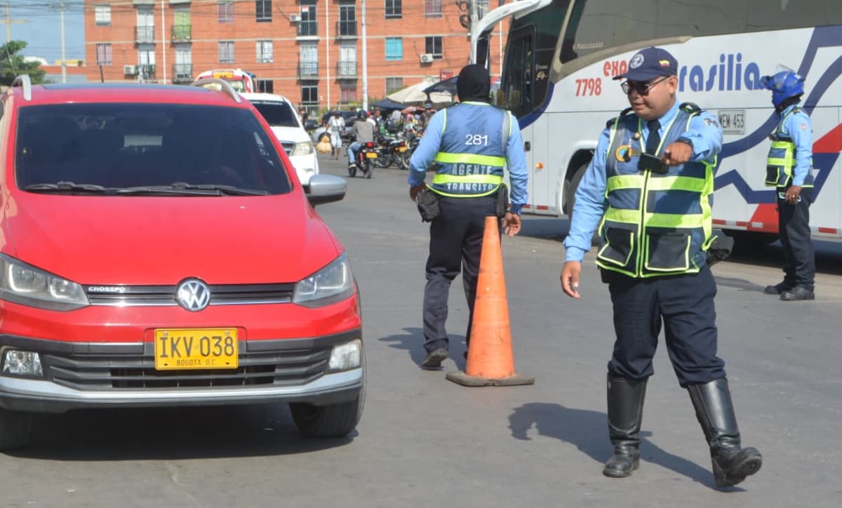 Operativos del DATT en Cartagena. // Foto: cortesía DATT